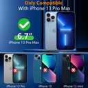 SPIDERCASE Designed for iPhone 13 Pro Max Case, [Crystal Clear Not Yellowing],with 2 Pcs [Tempered Glass Screen Protectors+Camera Lens Protectors] Slim Thin Phone Case, Clear