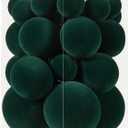 Velvet Christmas Ornaments Set 38Pcs Flocked Shatterproof Christmas Ornaments for Christmas Tree Decorations Xmas Decorative Hanging Christmas Ball Ornaments for Holiday Home Decor (Green)