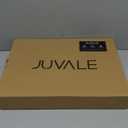 Juvale Bamboo Silverware Organizer for Drawer, Kitchen, 6 Slot Utensil Tray (Black, 17 x 11.75 x 1.75 In)