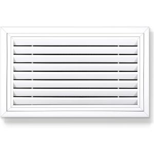Tuanse 24x14 Duct Opening White Vent Cover for Wall and Ceiling One-Way Ventilation Aluminum Alloy Vent Cover Grille with Louvered Design 16 5/8"W x 26 5/8"H