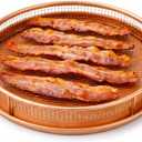 GOTHAM STEEL 2 Piece Copper Air Fryer Tray, Non Stick Air Fry Crisper Baskets for Air Fryers, Oven and Dishwasher Safe, Round Pizza & Bake Pan Frying, PFOA and PFOS Free, Durable & ScratchProof