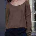 Ugerlov Women's Lightweight Cashmere Fall Sweater Long Sleeve Crewneck Knit Pullover Tops Casual Outfit Fashion 2024 (White, XL)