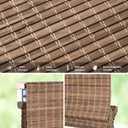 LazBlinds No Drill Cordless Bamboo Roman Shades, 28" W x 64" H, Driftwood