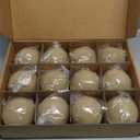 Stanbroil Ceramic Balls - 4 Round Fire Stones for Fire Pit Fire Bowl and Fireplace - Set of 12, Beige