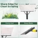 Garden Flat Shovel - Floor Scraper, 60" Multifunctional Garden Cleaning Shovels, Heavy Duty Floor Scrapers Long Handle,Metal Weeding Scraper for Lawn Edging, Snow Ice Removal,Snow Ice Scraper