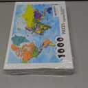 1000 Piece Jigsaw Puzzles with Storage Bag, World Map Patterns, Family Fun Activity 29.5x19.7in, Alphabet Coded Back, Premium Quality 1MM Thick Board, Family Decoration Puzzle