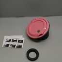 for JL Locking Fuel Door Gas Tank Cap Cover Fit for 2018-2025 Jeep Wrangler JL JLU 2/4 Door, Aluminum Fuel Door Exterior Accessories(Pink)