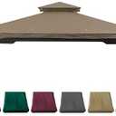 JANCANOPY Replacement Gazebo Canopy for 10 x 12 Regency II Patio Gazebo, (Khaki)
