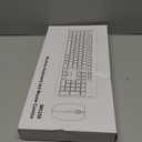 Wireless Keyboard and Mouse Combo, Full Size Silent Ergonomic Keyboard and Mouse, Long Battery Life, Optical Mouse, 2.4G Lag-Free Cordless Mice Keyboard for Computer, Mac, Laptop, PC, Windows (Black)