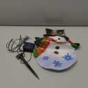 Lighted Christmas Garden Flag for Outside, 8 Modes Led Snowman Yard Flags 12x18 Double Sided, Winter Outdoor Decorations for Home Porch Patio (Snowman-12x18)