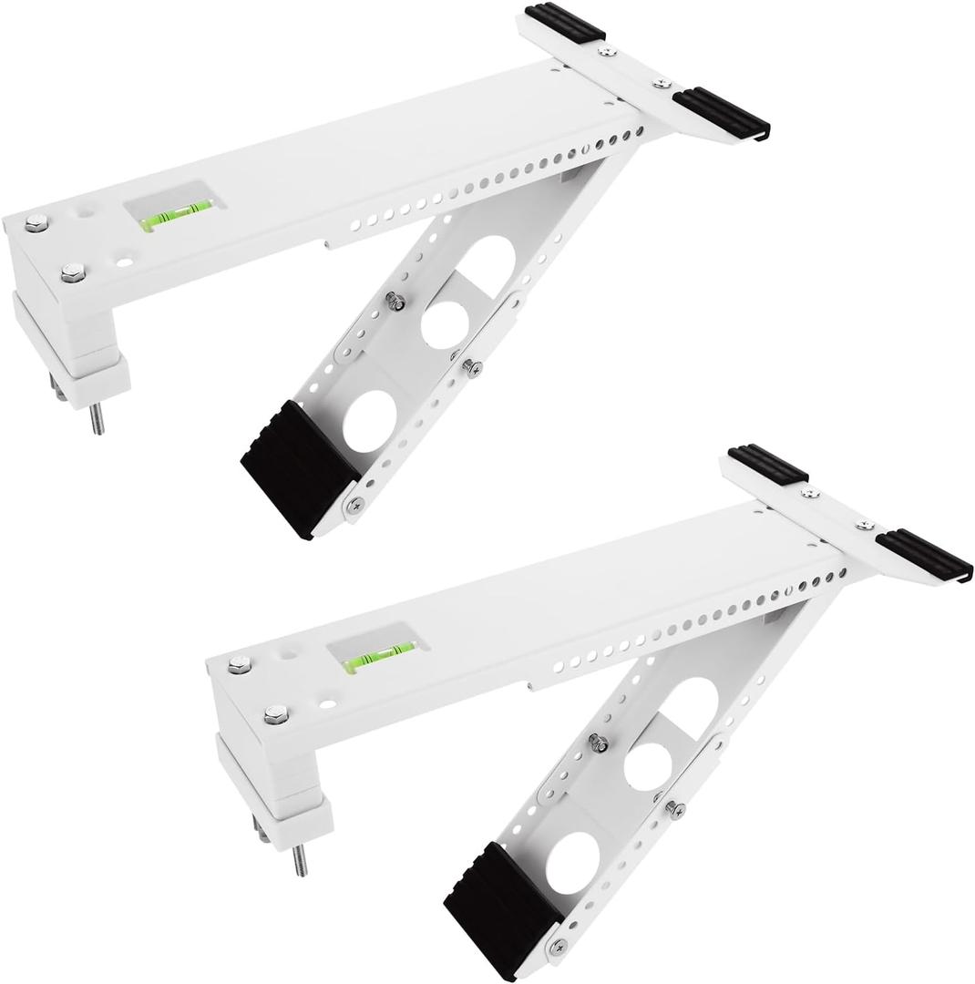 2 Pack Window Air Conditioner Support Bracket, Wall Mounting Unit Window Stand Mount AC Brackets Support, Universal for 5,000-24,000 BTU AC Units, Up to 165lbs