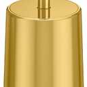 Toilet Brush and Holder, Toilet Brush Stainless Steel, Toilet Bowl Brush for Bathroom Toilet-Ergonomic, Elegant,Durable (Gold)