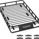 Roof Rack Basket 64" x 39" Heavy Duty Rooftop Cargo Basket 300 lbs Capacity Steel Roof Rack Cargo Baskets Luggage Holder Rack for SUV Truck Car Travel Camping Storage