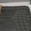 FH Group Full Set Trimmable Rubber Floor Mats, Monster Eyes (Red) - Universal Fit for Cars Trucks and SUVs