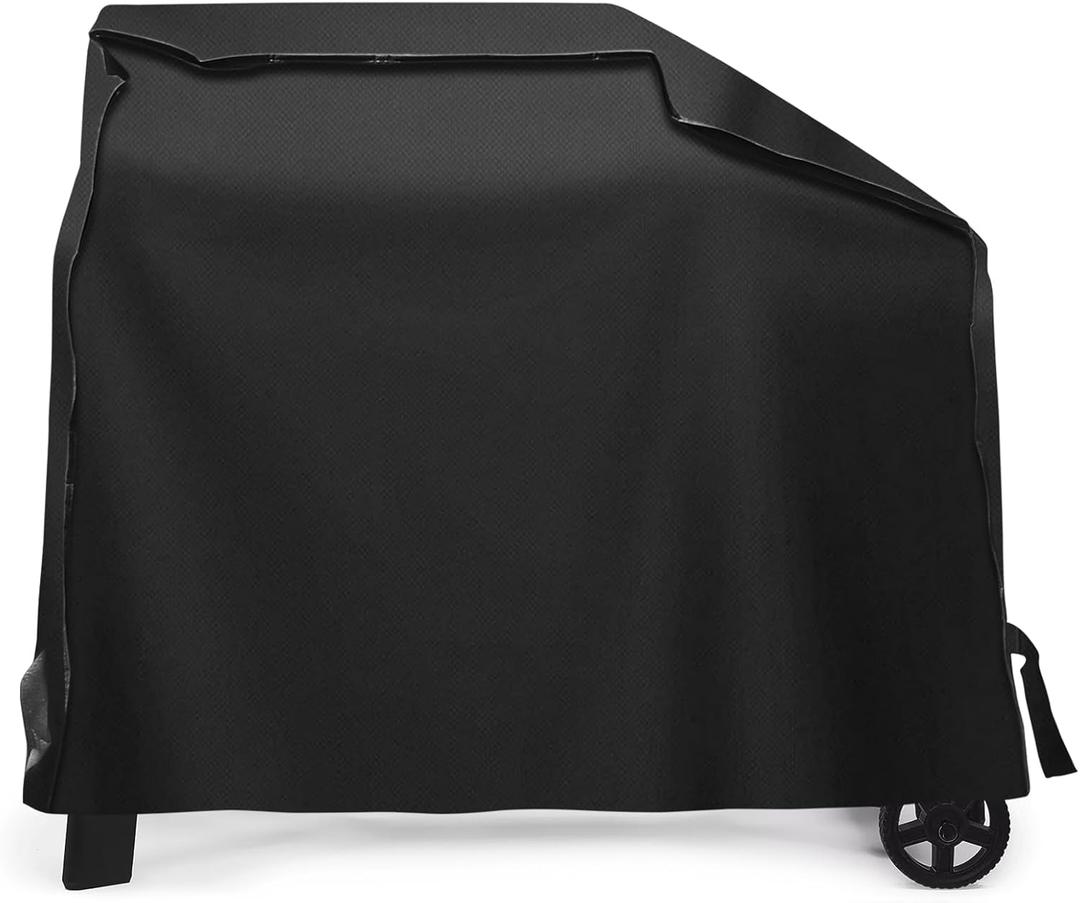 Outdoor Heavy Duty Waterproof Pellet Grill Cover for Traeger Woodridge Pellet Grill,Compatible with Traeger Grill Accessories Grills BAC761 Full-Length All Weather Grill Cover Accessory,Black