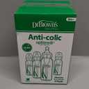 Dr. Brown's Anti-Colic Options+ Narrow Glass Baby Bottle with Level 1 Slow Flow Nipple, BPA-Free, 8 oz/250 mL, 0m+, 4-Pack 