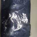Aormenzy 50 Pack Navy Blue Satin Napkins, 17 x 17 Inches, Floral Pattern, Set of 50