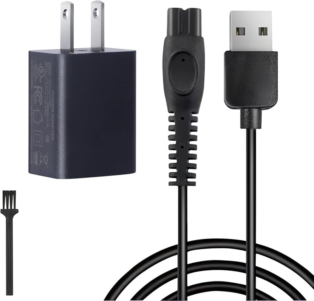 5V Charger for Philips Electric Shaver, Replacement Charger for Philips Norelco One Blade QP2724 QP2834 QP1324 MG5910 MG7910 MG9510 MG9520 PQ888 PQ889 (Only Fit for 5V,Not All Models)