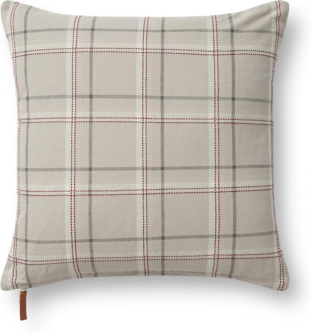 Loloi Chris Loves Julia x Teddy Collection PCJ0009 Beige/Multi 18'' x 18'' Pillow