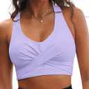 GRAPENT Purple Swimsuits for Women Swimming Suits for Women Push Up Bikini Tops Women Swimming Suits Women Swimsuit Twist Front Bikini Lavender Size Medium US Size 8 to Size 10