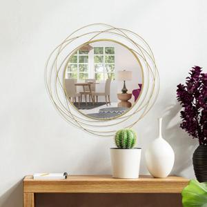 Wall Mirror Mounted Round Decorative Mirrors Circle for Bathroom Vanity, Living Room or Bedroom, Size 20x20