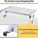 Zoratoo Window Sill Mount Cat Perch for Indoor Cats, One-Step Sliding Clamping Slot Adjustment Cat Hammock with Washable Cover, No Suction Cups Pet Bed for Windowsill & Bedside (Large)