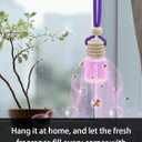 2 x Ikeda Car Air Freshener: Hanging Car Smell Air Freshener | 10ml Hanging Car Perfume | Long Lasting Fragrance | Strong Scents Diffuser for Auto Home (White Peach|Circular)