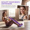 Upgraded Foot Pedal Resistance Band, Adjustable 4-Tube Pedal Puller with Handles, Multifunction Home Gym Equipment for Full Body Workout, Yoga, Pilates, Abdomen, Arm, Leg Training for Men Women