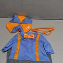 Blippi Costume for Kids, Official Blippi Jumpsuit Outfit with Hat and Bowtie, Classic Toddler Size 12 , 24 M