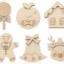 QINGQIU Christmas Wooden Magnet Toys, Pack Of 2