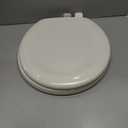 KOHLER Stonewood Quiet-Close, Round Toilet Seat Soft Close, Durable Wood, Easy Installation, Universal Fit, Home Essentials, Biscuit Finish, K-20467-96