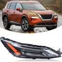 LED DRL Headlight w/Halogen Signal Compatible With 2021-2023 Nissan Rogue (Without bulbs) Upper Headlamp Right Passenger Side 26120-6RR0A NI2563102