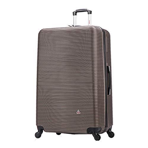 InUSA ROYAL 32-Inch Extra-Large Hardside Spinner Luggage Lightweight Brown