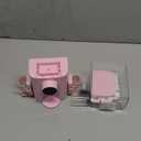 J.C&T Automatic Mouthwash Dispenser for Bathroom,22 FlOz Dispensers with Magnetic Cups,Toothbrush Holders Wall Mounted Adjustable Dispensing Levels,Suitable for All Age Groups, Pink