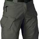 Tactical Cargo Workout Shorts for Men Outdoor Hiking Fishing Combat Casual Work Short Multi Pockets (No Belt) (L)