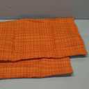 Kevin Textile Outdoor Waterproof Throw Pillow Covers 14x24 Inch Pack of 2 Woven Faux Linen Farmhouse Decorative Water Resistant Lumbar Cushion Covers for Tent Patio Garden Couch Sofa Orange