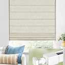 UNISHADES No Drill Cordless Roman Shades, Room Darkening, 29×48 in Beige