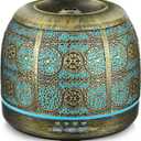 ARVIDSSON Essential Oil Diffuser, 500ml Aromatherapy Diffuser for Home, Ultrasonic Diffusers for Essential Oils, Metal Oil Diffuser with Mist Timer and Color Mood Light, Gift for Women and Men