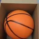 Silent Basketball Size 7-Size 5-Size 3, New Upgraded Weight Grooved Airless Indoor Basketball, Non-derforming Package, Real Feel & Bounce Like Official Ball, Quiet Dribbling Indoor Training