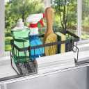 Kitchen Sink Caddy Organizer with Rag Holder,Self-Draining Sponge Holder for Countertop Soap Dispenser Organizers Storage Kitchen Decor and Accessories