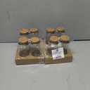 Glass Jar With Cork Lid Milk Jar 2 Ct 4 Pack