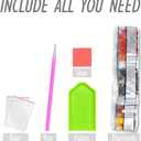 RLTXBUK 3 Pack Vintage Floral Diamond Art Kits, Cottagecore Wildflower Botanical Gem Diamond Painting Art Kits for Adults Beginners, Cottagecore Room Decor 9.8x11.8 Inch