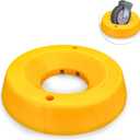 Durable Wheel Dock for Trailer Tongue Jack, Heavy Duty Wheel Dock for Cargo Camper RV Boat Roller Stopper, Caster Chock Easy to Store and Transport (1 Pack)