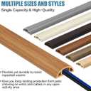 Floor Cord Covers for Wires 10FT Cable Hider Wire Cover Self Adhesive Cord Hider Floor for Offices, Homes, Workshops, Warehouses Cable Cavity 0.39" W x 0.27" H