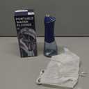 Water Flosser for Teeth Cleaning and Flossing, 5 Modes Rechargeable Cordless Oral Irrigator 320ml Water Tank Teeth Cleaner, IPX7 Waterproof Portable Electric Dentel Flossers for Home and Travel,Blue (Purple)