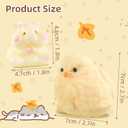 2pcs Squishy Hamster Toy,Chick Squeeze Toys,Cute Squishy Hamster Fidget Toy, Realistic Chick Toys,Stress Relief Gift for Adults & Kids(Hamster+Chick)