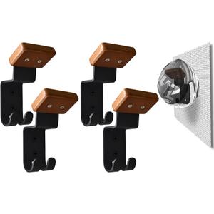 Motorcycle Helmet Rack, Heavy Duty Helmet Holder on Wall for Motorcycles Keys Gloves (4)