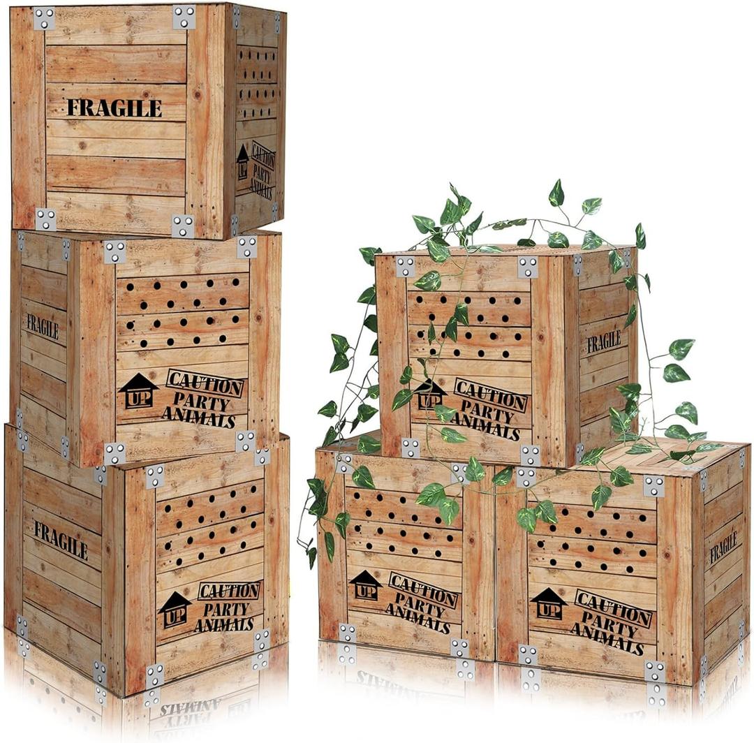 6 PCS Jungle Party Boxes 12 x 12 x 12 Inch Safari Animal Boxes Jungle Party Favor Letter Boxes for Baby Shower Gender Reveal Birthday Supplies Tropical Woodland Zoo Wild Animal Decoration Gifts 6 PCS Jungle Party Boxes 12 x 12 x 12 Inch Safari Animal Boxes Jungle Party Favor Letter Boxes for Baby Shower Gender Reveal Birthday Supplies Tropical Woodland Zoo Wild Animal Decoration Gifts