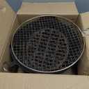 Cast iron charcoal grill,cast iron portable grill,Small Portable Charcoal Grill for Outdoor Tabletop Camping, BBQ Grill Grate Surface 11in, Perfect for 3-4 People
