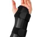 Carpal Tunnel Wrist Brace | Night Wrist Support Guard | Wrist Splint & Hand Brace | Carpal Tunnel Syndrome & Wrist Tendonitis Pain Relief with Forearm Compression | For Men & Women (Left Wrist Brace) (Fits Most), Medium